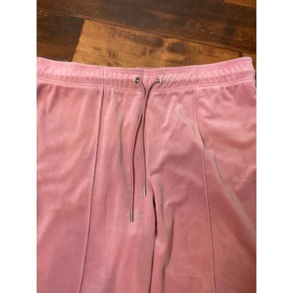 Juicy Couture Pink Velour Wide Leg Track Sweatpants, Size 2X, NWT! $99 - Picture 3 of 6